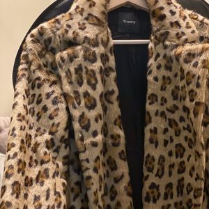 Theory CLAIRENE FB FAUX FUR COAT
